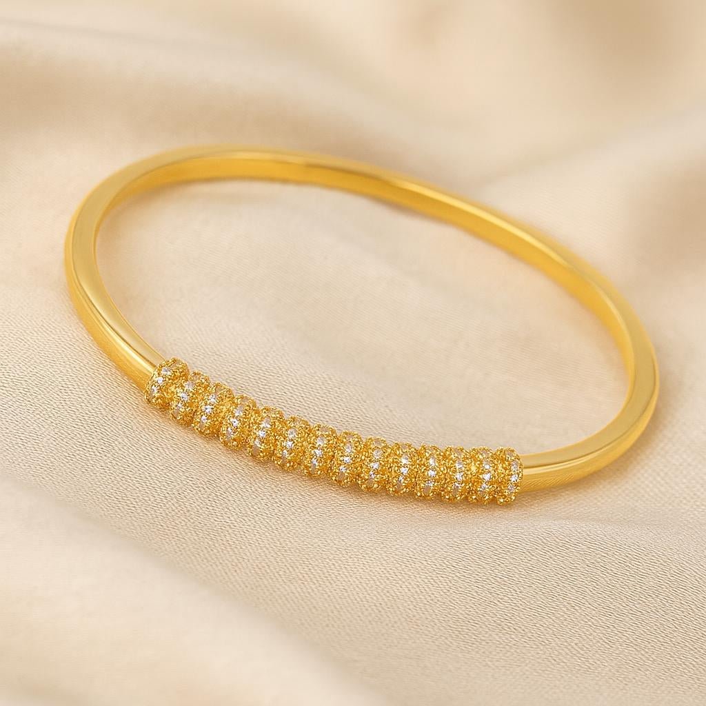 Bracelet Doré Femme avec Perles Zircon – Acier Inoxydable Luxe & Élégance - Manaya Bijoux