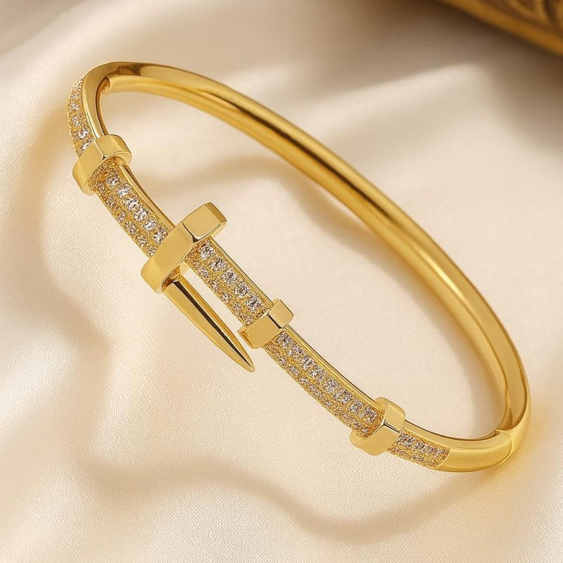 "Sahra d’Or" – Bracelet Clou Prestige - Manaya Bijoux