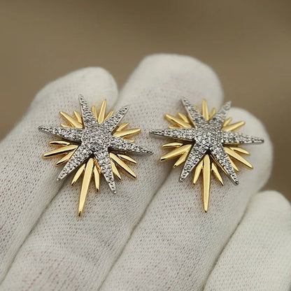 Boucles d’oreilles puces étoile zirconium New Sight - Manaya Bijoux