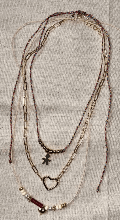 Collier "Âmes Liées" – Ensemble de 4 Rangs Bohèmes - Manaya Bijoux