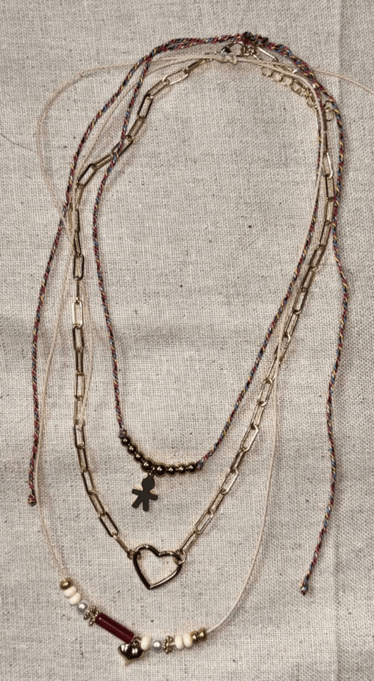 Collier "Âmes Liées" – Ensemble de 4 Rangs Bohèmes - Manaya Bijoux