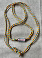 Collier "Happy Mood" – Cordon tressé multicolore & perle message - Manaya Bijoux