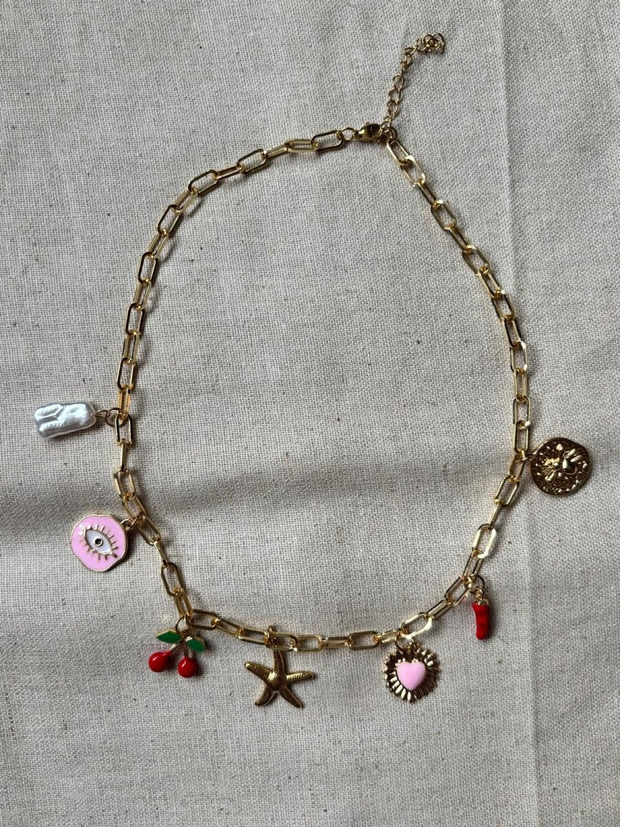 Collier Paloma – Esprit bohème et symboles porte - bonheur - Manaya Bijoux