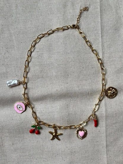 Collier Paloma – Esprit bohème et symboles porte - bonheur - Manaya Bijoux