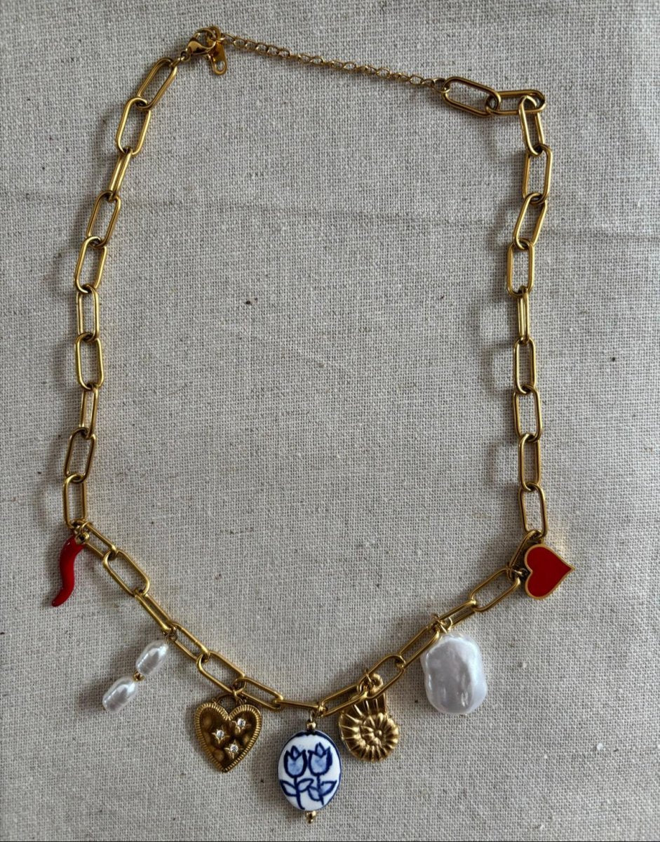 Collier Safaa – Charms d’inspiration Méditerranéenne - Manaya Bijoux